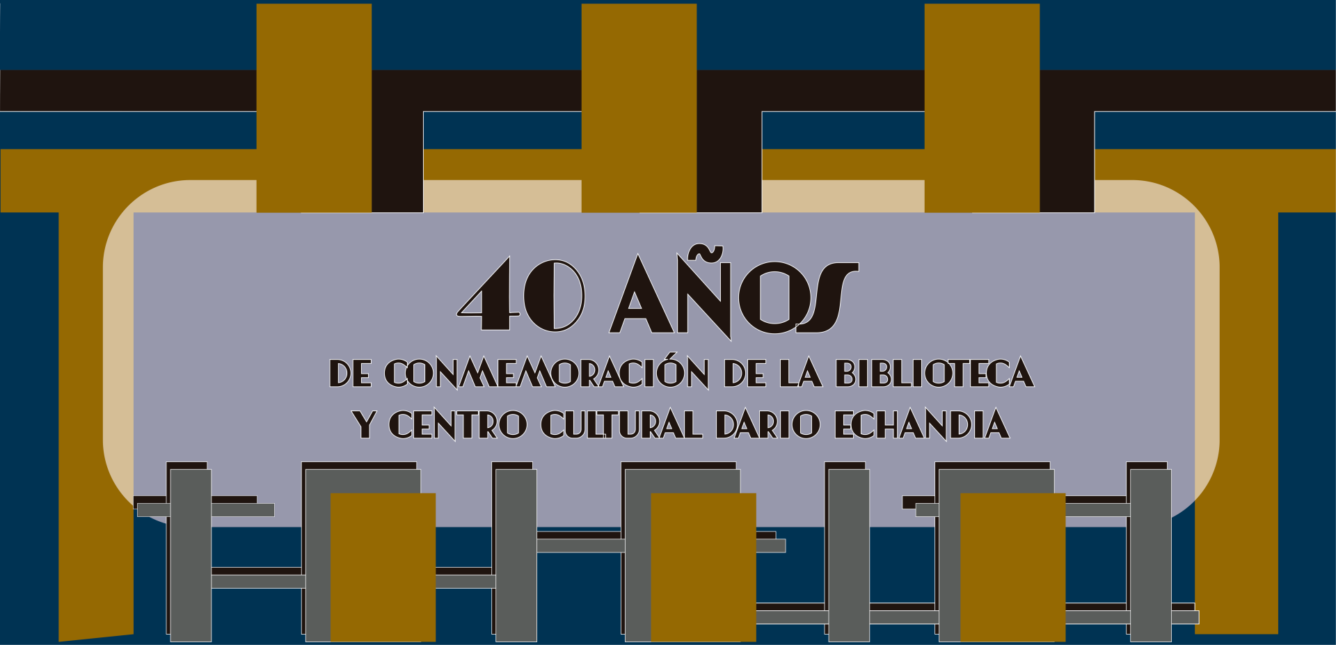 40 años de conmemoración de la biblioteca y centro cultural Dario Echandia